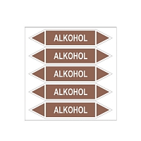 Značení potrubí, alkohol